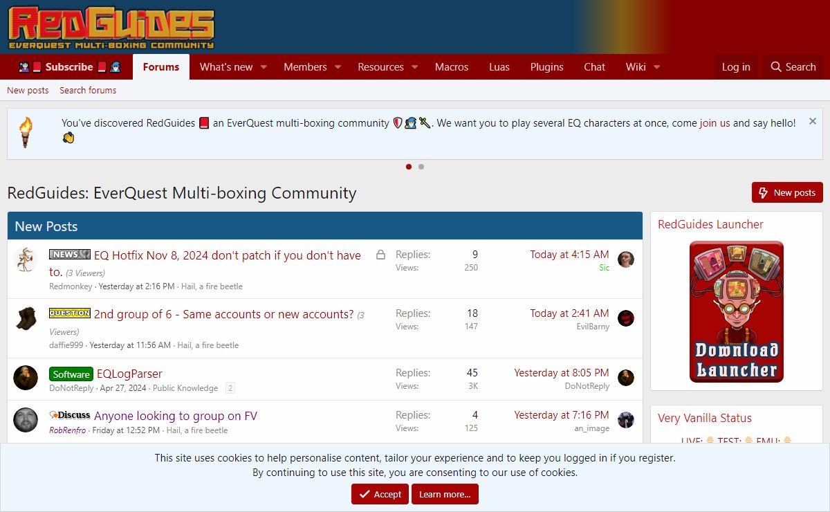 RedGuides: EverQuest Multi-boxing Community