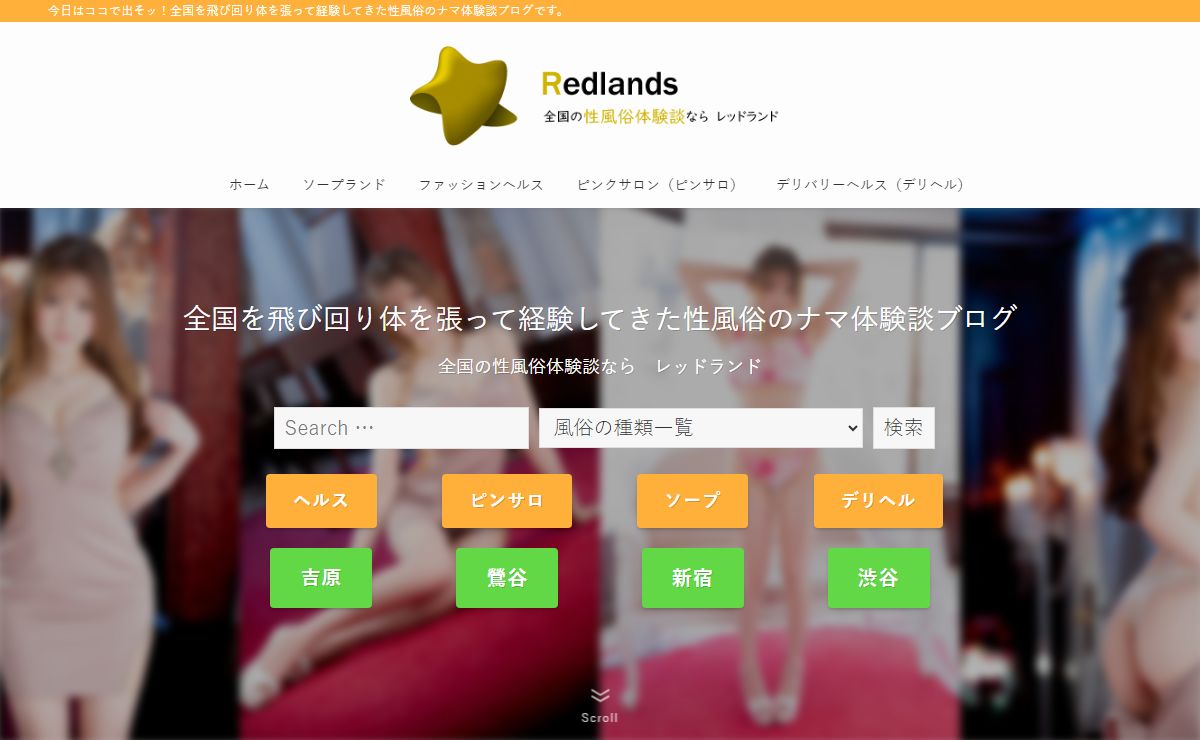 全国の性風俗🧚‍♀️体験談なら　レッドランド – 今日はココで出そッ！全国を飛び回り体を張って経験してきた性風俗のナマ体験談ブログです。