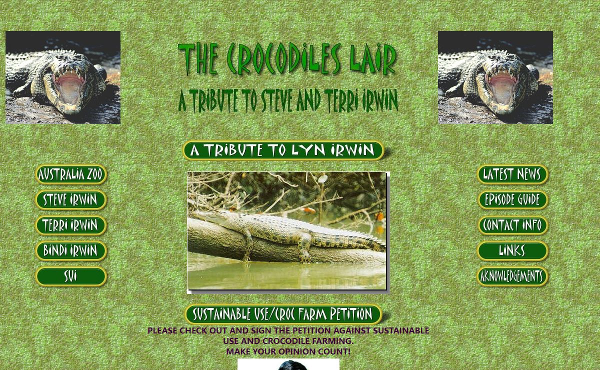WELCOME TO THE CROCODILES LAIR.