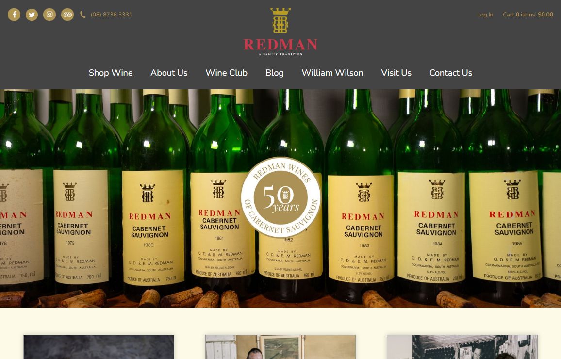 Homepage | Redman Wines