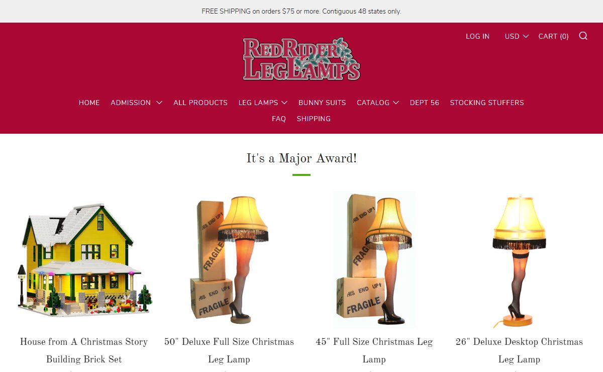 Leg Lamps: Red Rider Leg Lamps