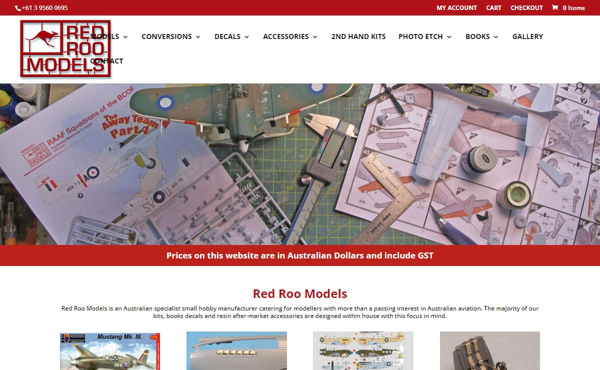 Model Kits | model aeroplanes | raaf models | decals | Red Roo Models