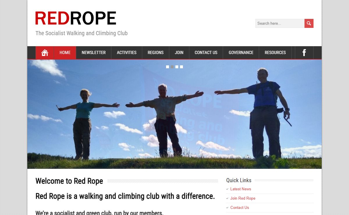 Red Rope – The Socialist Walking and Climbing Club