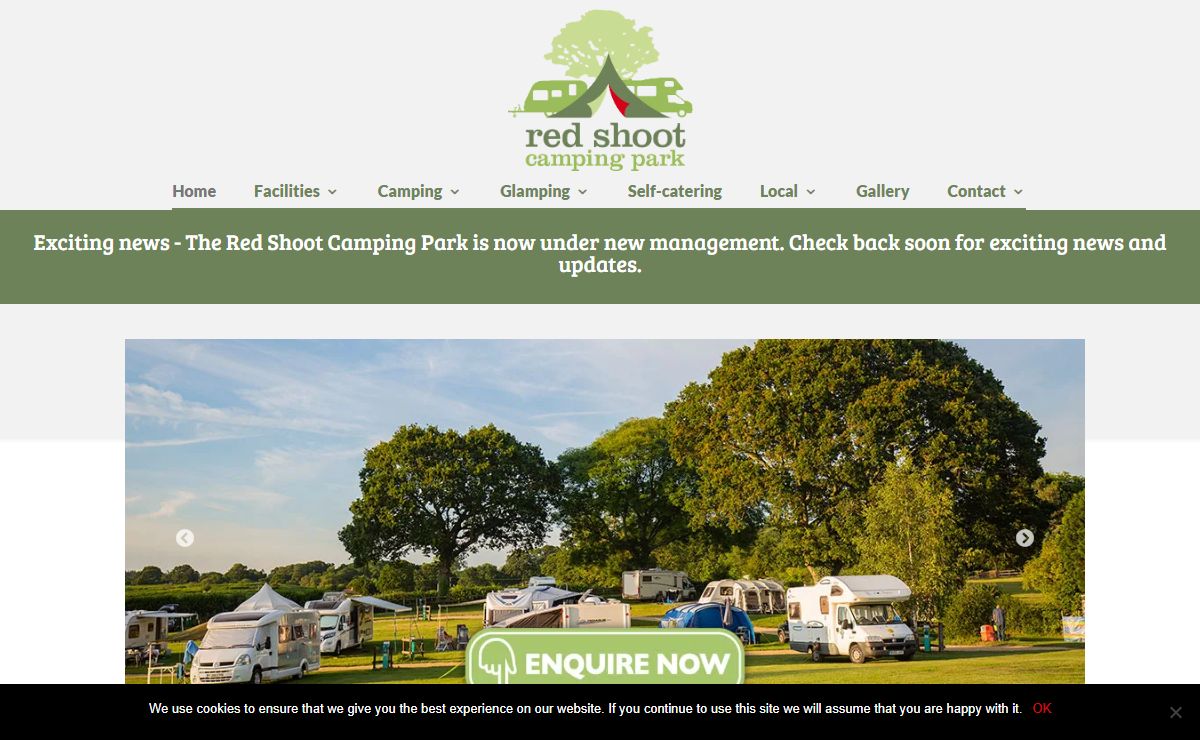 Red Shoot Camping Park in the New Forest