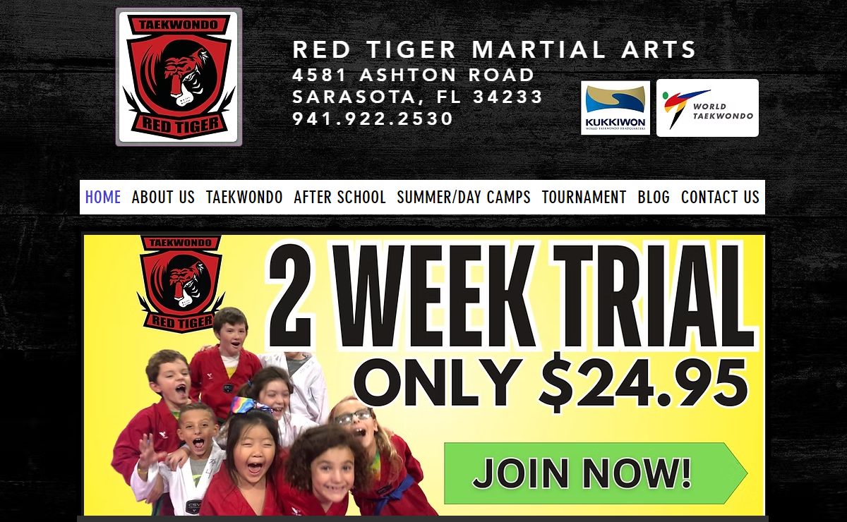 Red Tiger Martial Arts | Taekwondo | Sarasota | After School