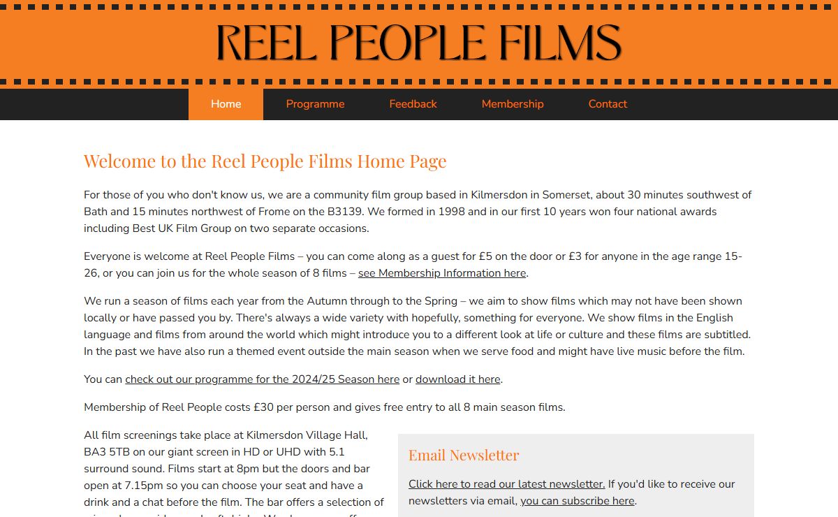 Home - Reel People Films, Kilmersdon, Somerset