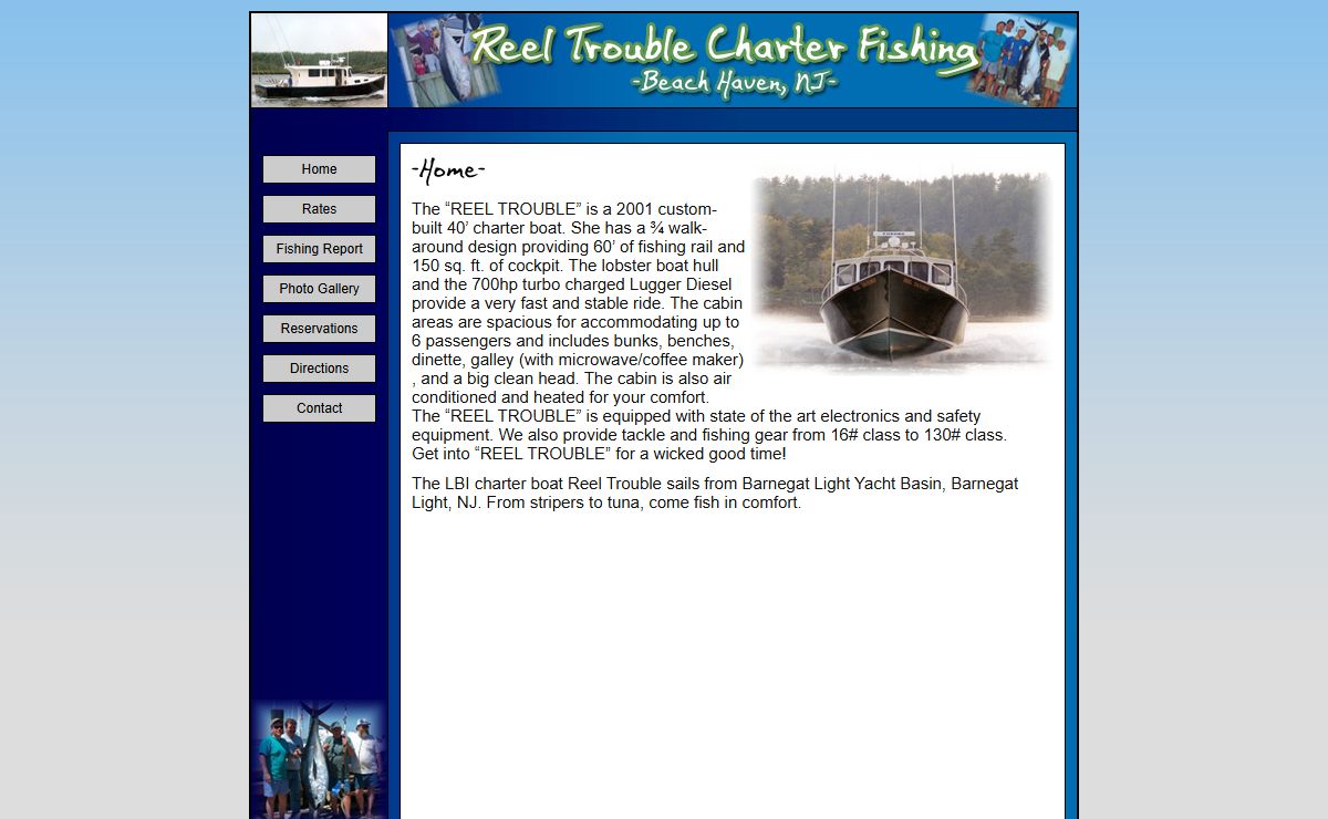 Reel Trouble Charter Fishing |Home|