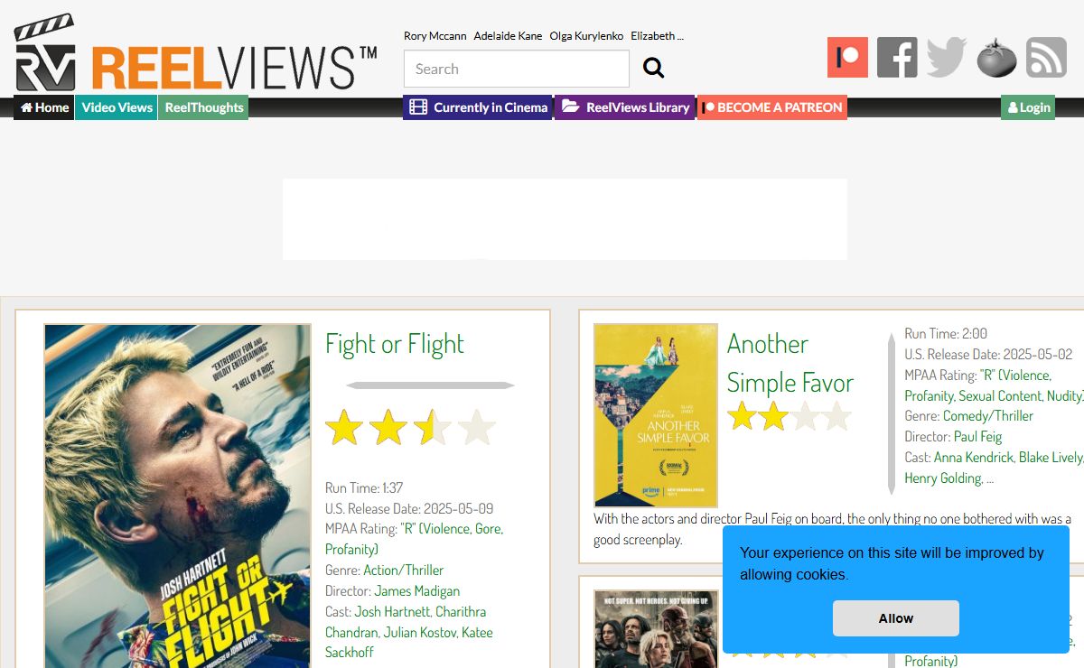 Reelviews Movie Reviews