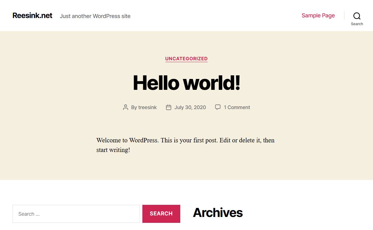 Reesink.net – Just another WordPress site