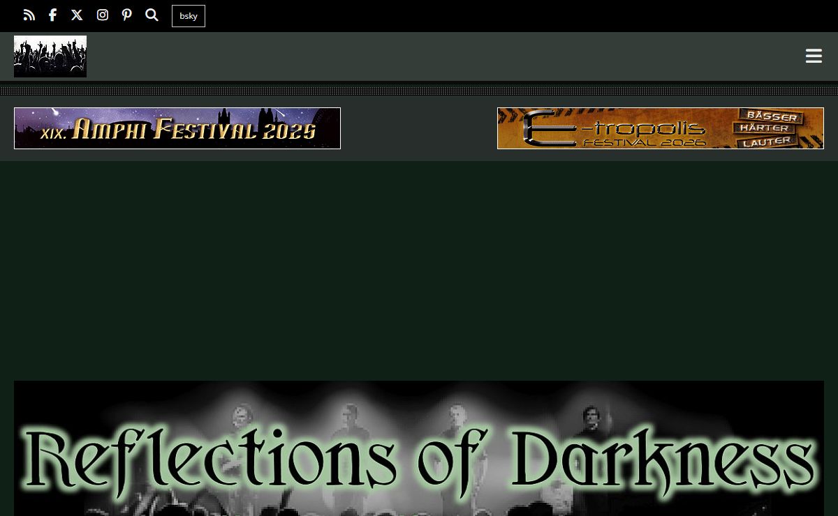 Reflections of Darkness - Music Magazine - Home