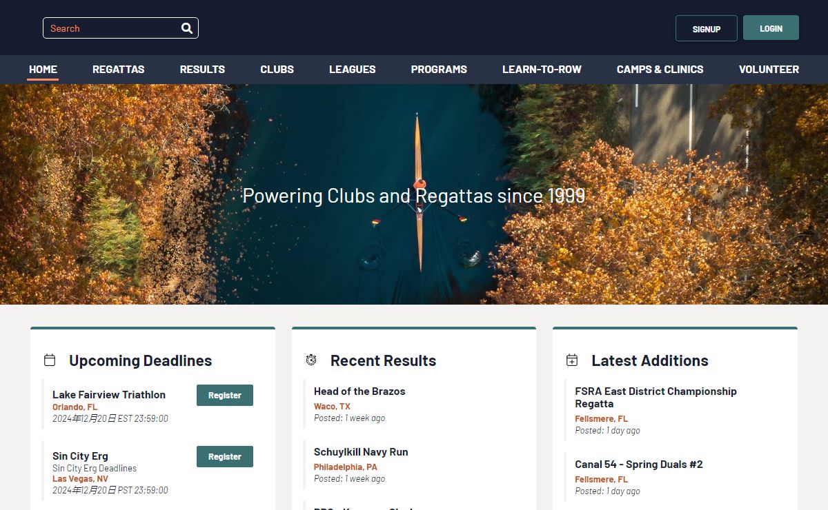 Powering Clubs and Regattas since 1999 | RegattaCentral