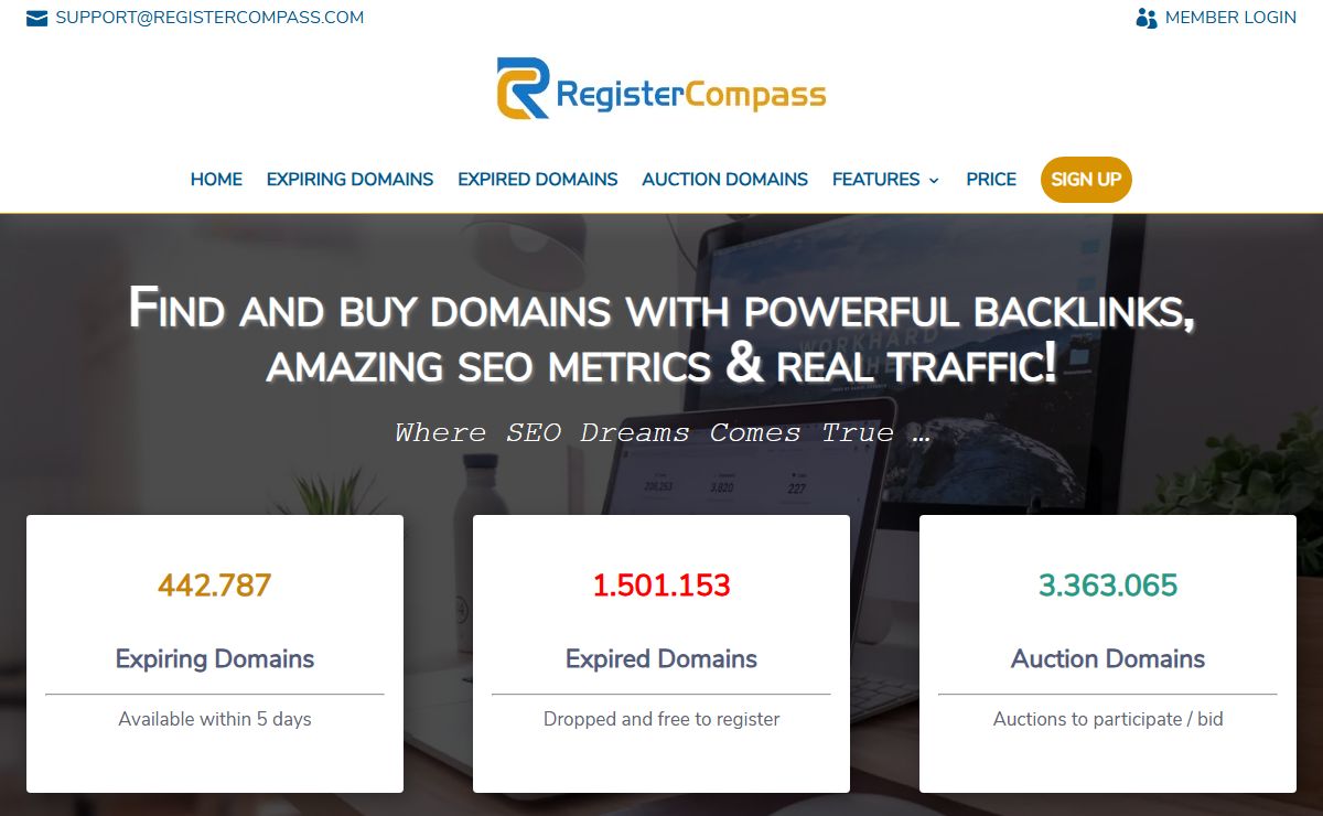 ▷ Search for Domains with Authority Links and SEO metrics