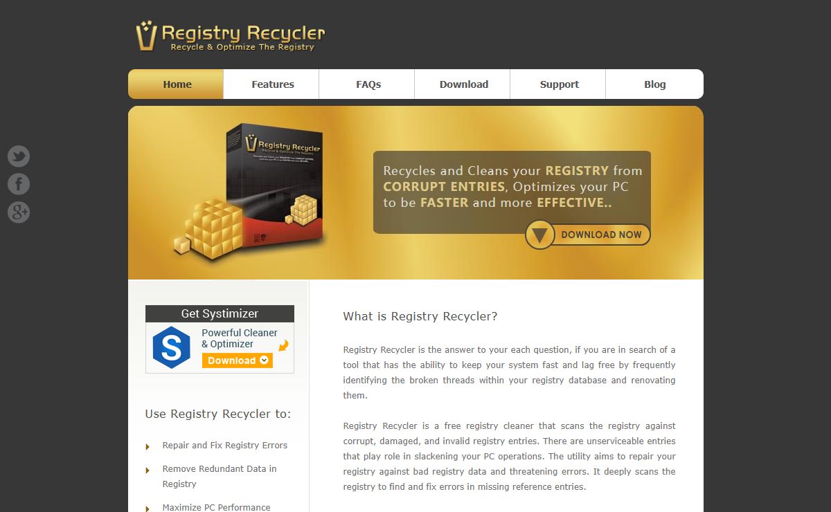 Registry Recycler - Free Registry Cleaner to Safely Fix PC Errors