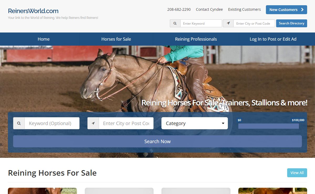 ReinersWorld.com, Your Link to the World of Reining. We have been helping Reiners Find Reiners for fifteen years!! , We have hundreds of quality reining horses for sale with new ones posted daily.