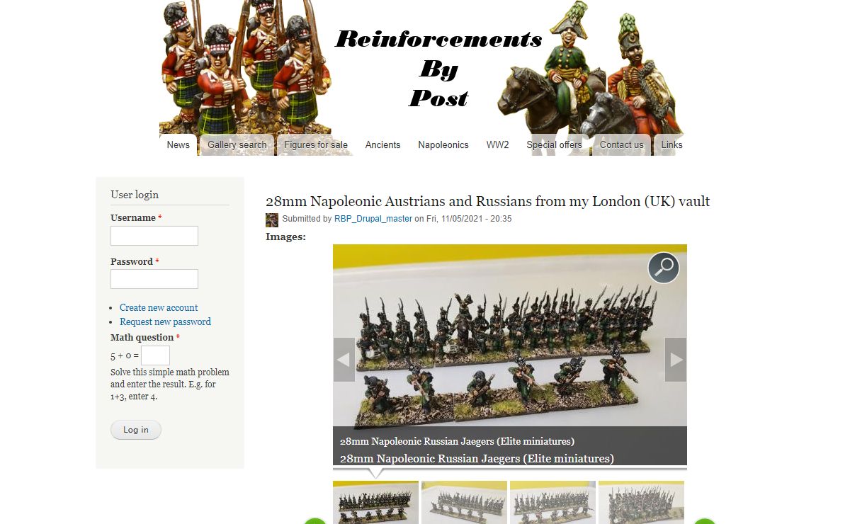 www.reinforcementsbypost.com | Reinforcements delivered directly to your door, the enemy will not be informed.