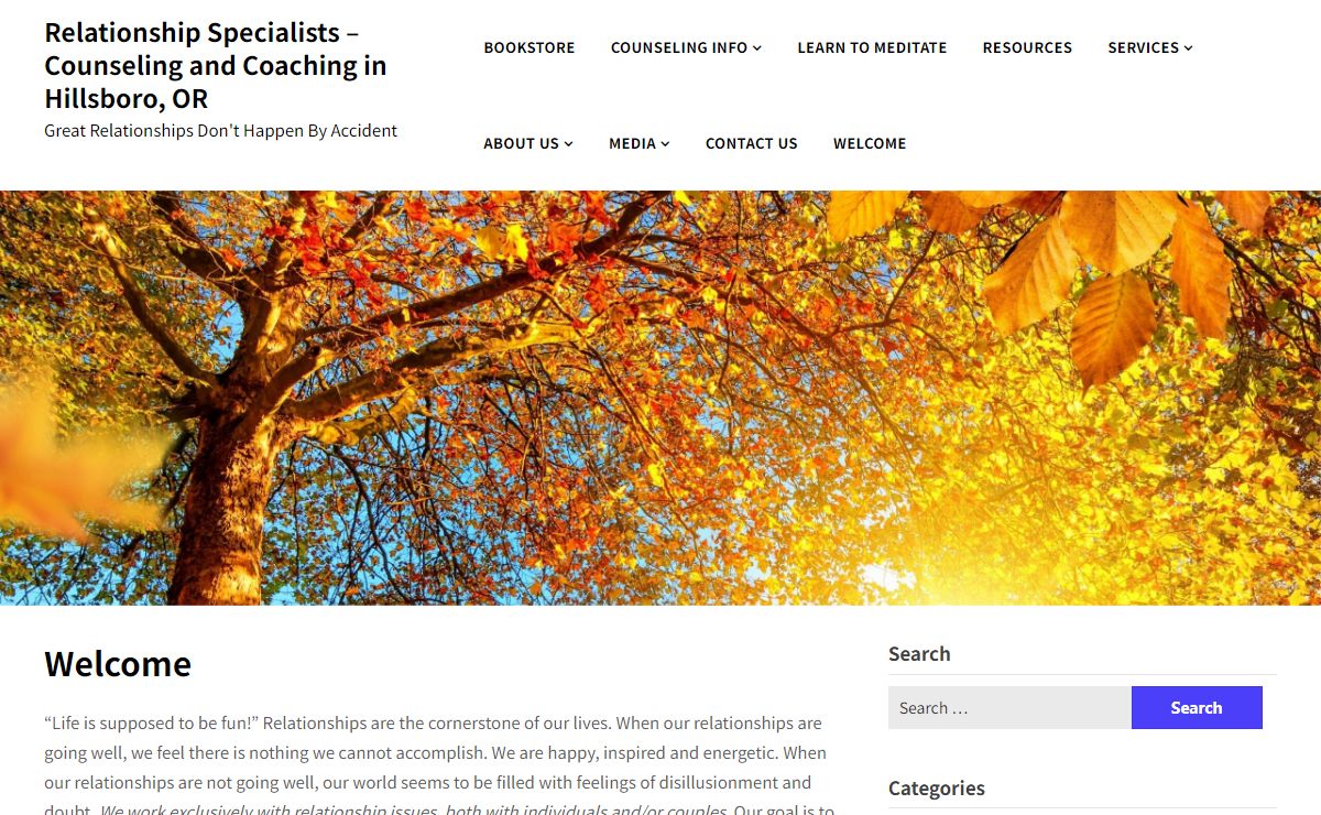 Welcome - Relationship Specialists - Counseling and Coaching in Hillsboro, OR