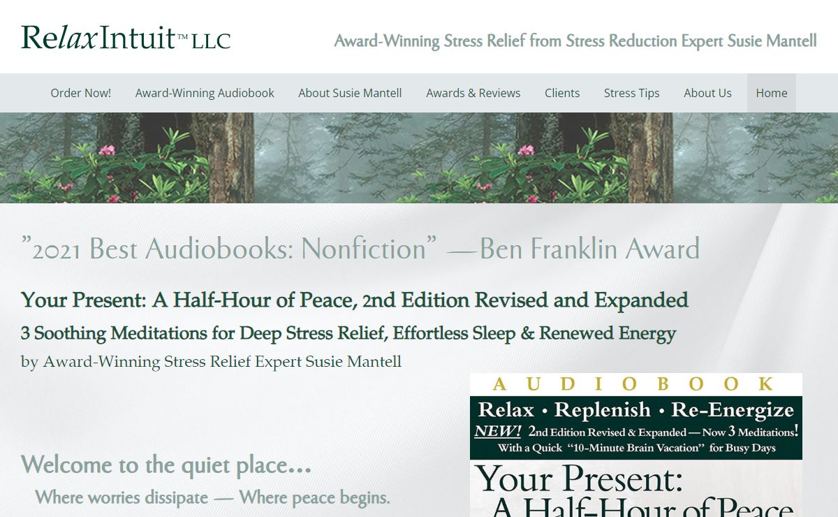 New 2020|Award-Winning Stress Relief Expert Susie Mantell’s New Guided Meditations Audiobook Soothes Sleep