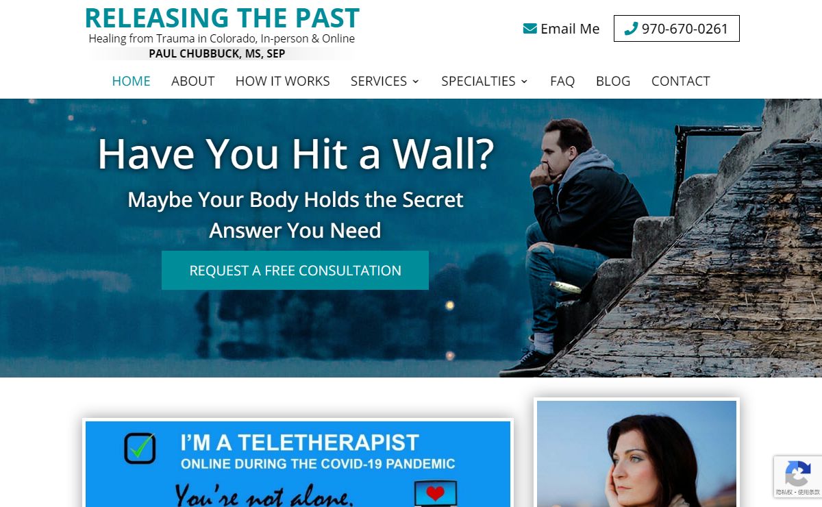 Releasing The Past – In-Person and Online Counseling in Fort Collins, CO