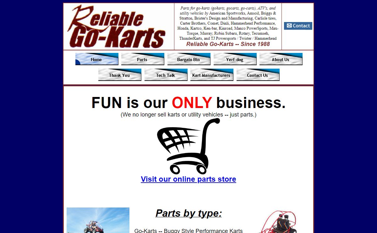 Reliable Go-Karts -- Home
