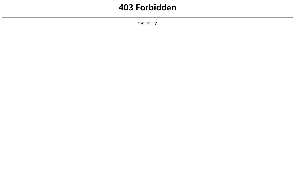 403 Forbidden
