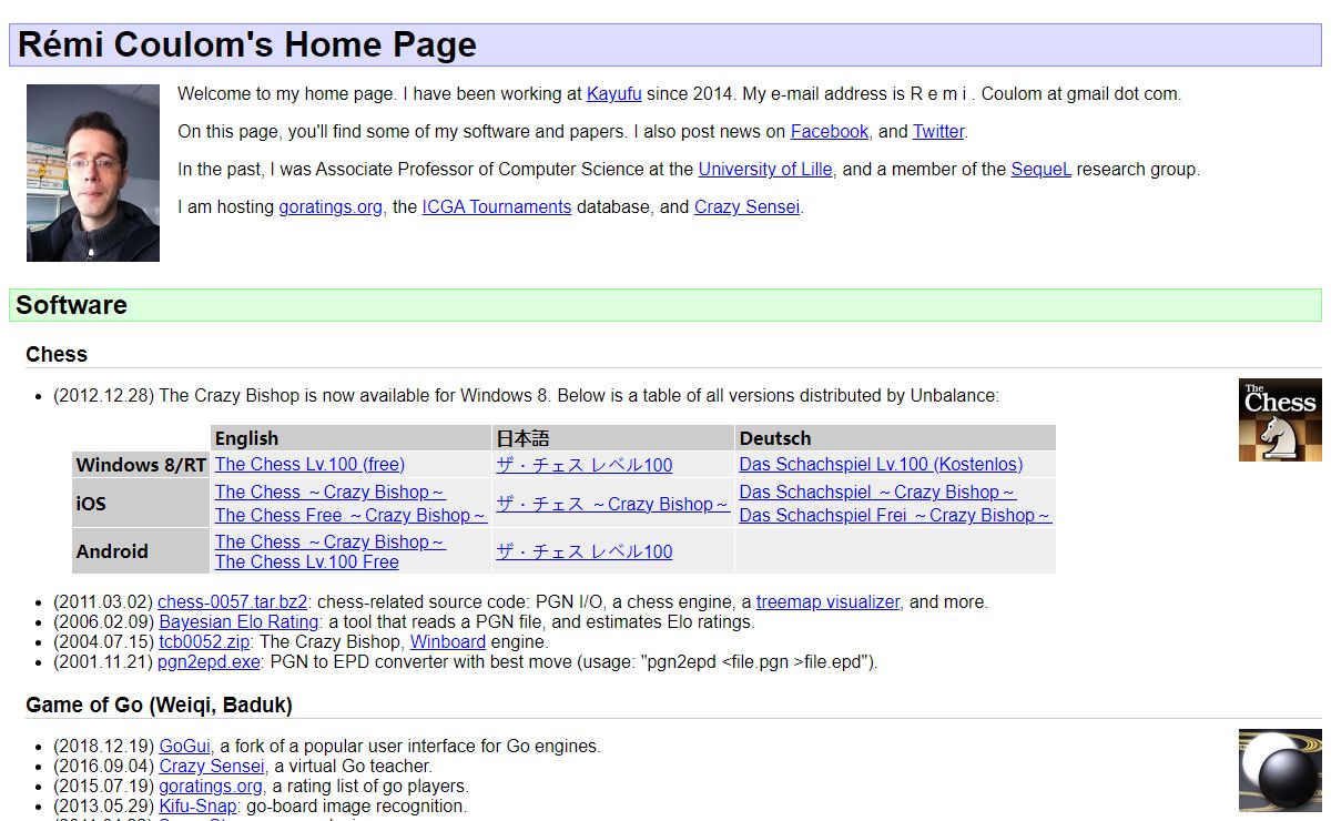 Rémi Coulom's Home Page