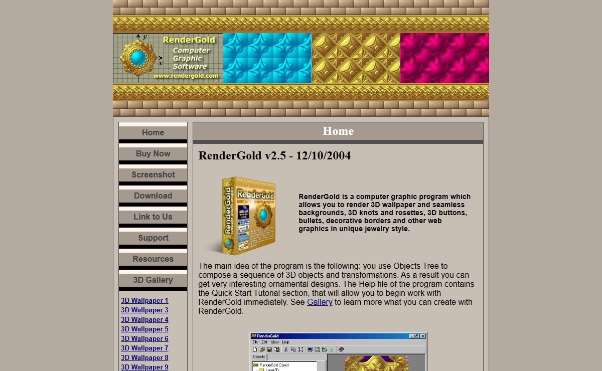 RenderGold - Computer Graphic Program download