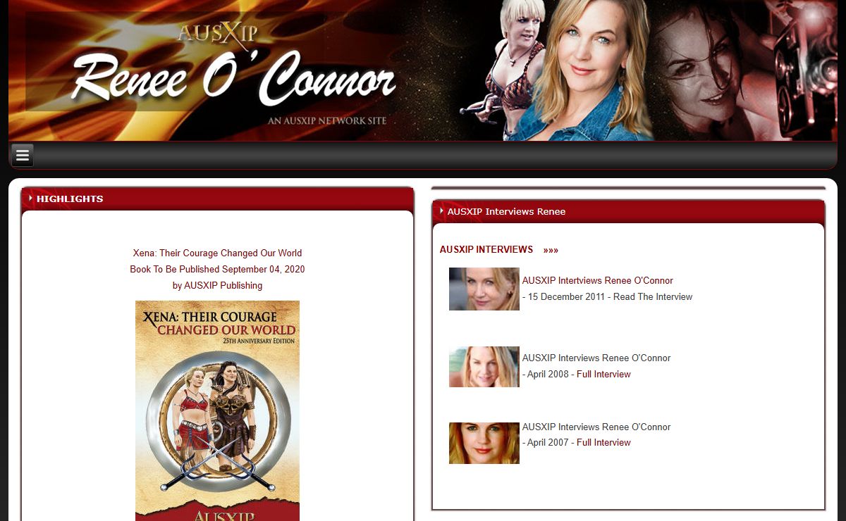 AUSXIP Renee O'Connor News and Multimedia