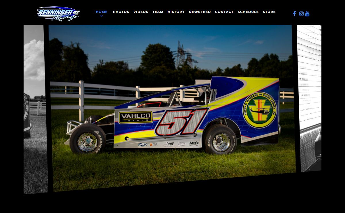 Dirt Modified Racecar Driver Erik Renninger #51