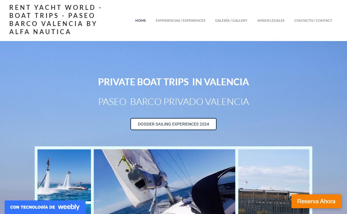 RENT YACHT WORLD - BOAT TRIPS - PASEO BARCO VALENCIA BY ALFA NAUTICA - paseobarcovalencia