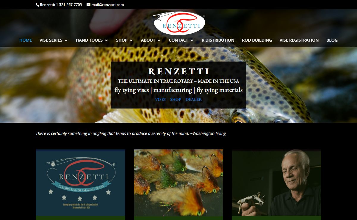 RENZETTI | Fly Tying Vises | Fly Tying Materials | Manufacturing
