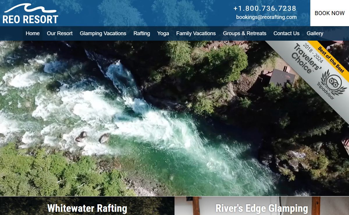 Whitewater Rafting, Glamping & Yoga At REO's Wilderness Resort
