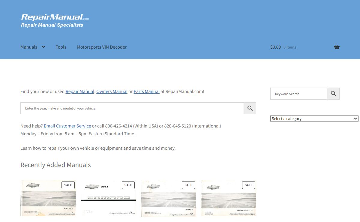 - Repair Manuals Online