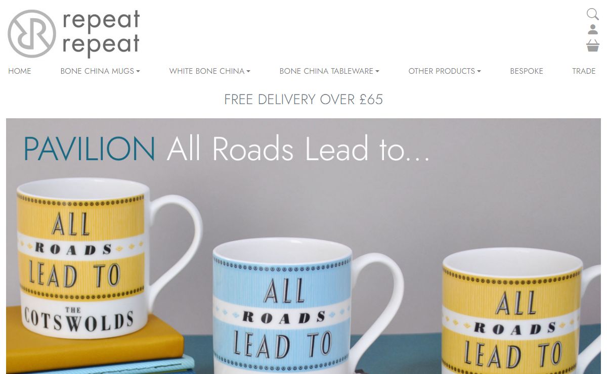 Contemporary Mugs & Contemporary Tableware -- Repeat Repeat