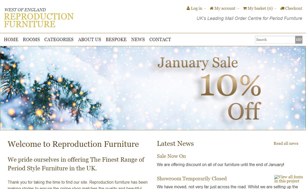 Reproduction Furniture | Largest range of period style furniture