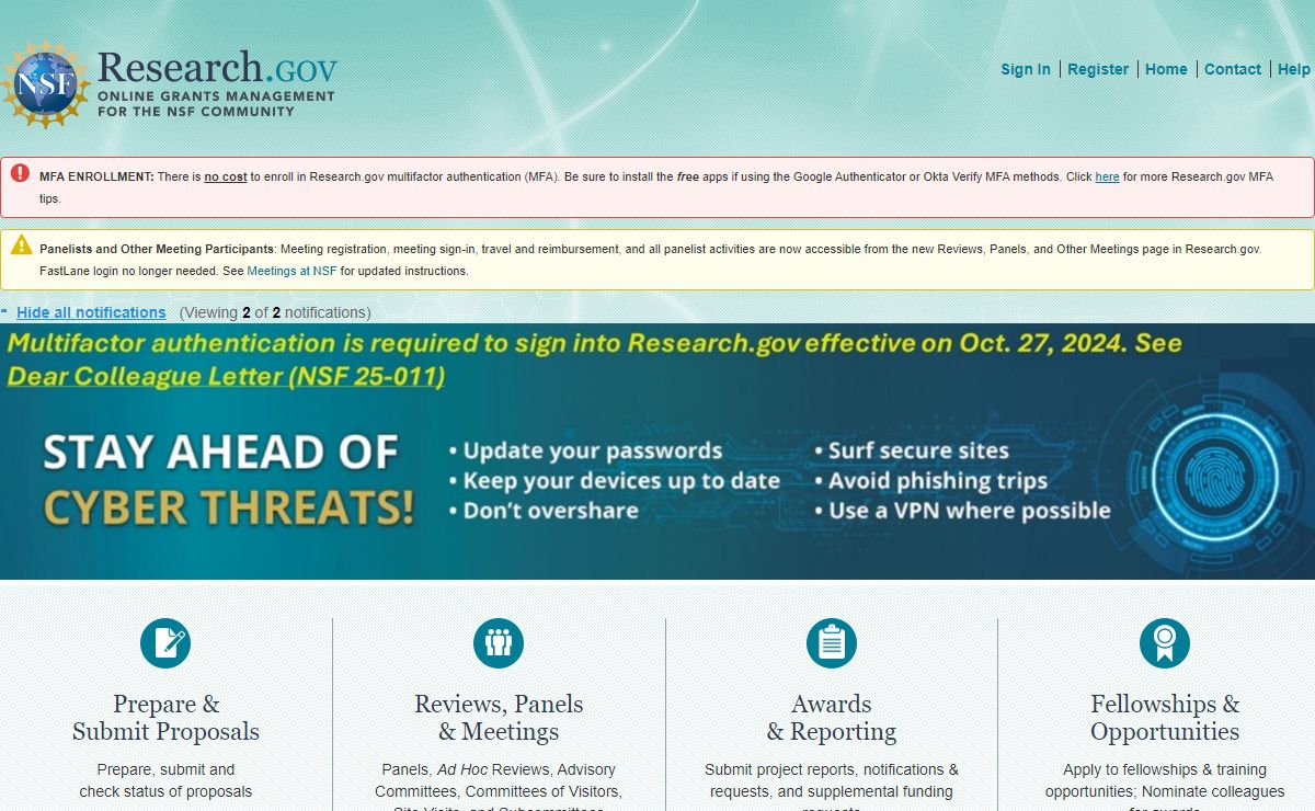 Research.gov - Homepage
