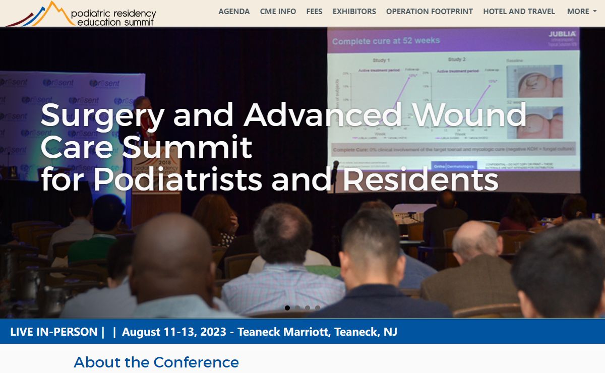 Podiatric Residency Education Summit | | , , | Home