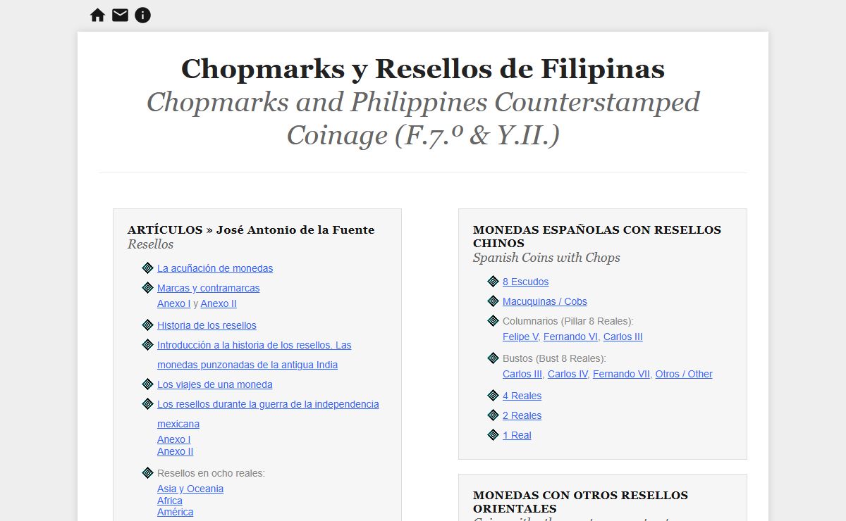 Chopmarks y Resellos de Filipinas