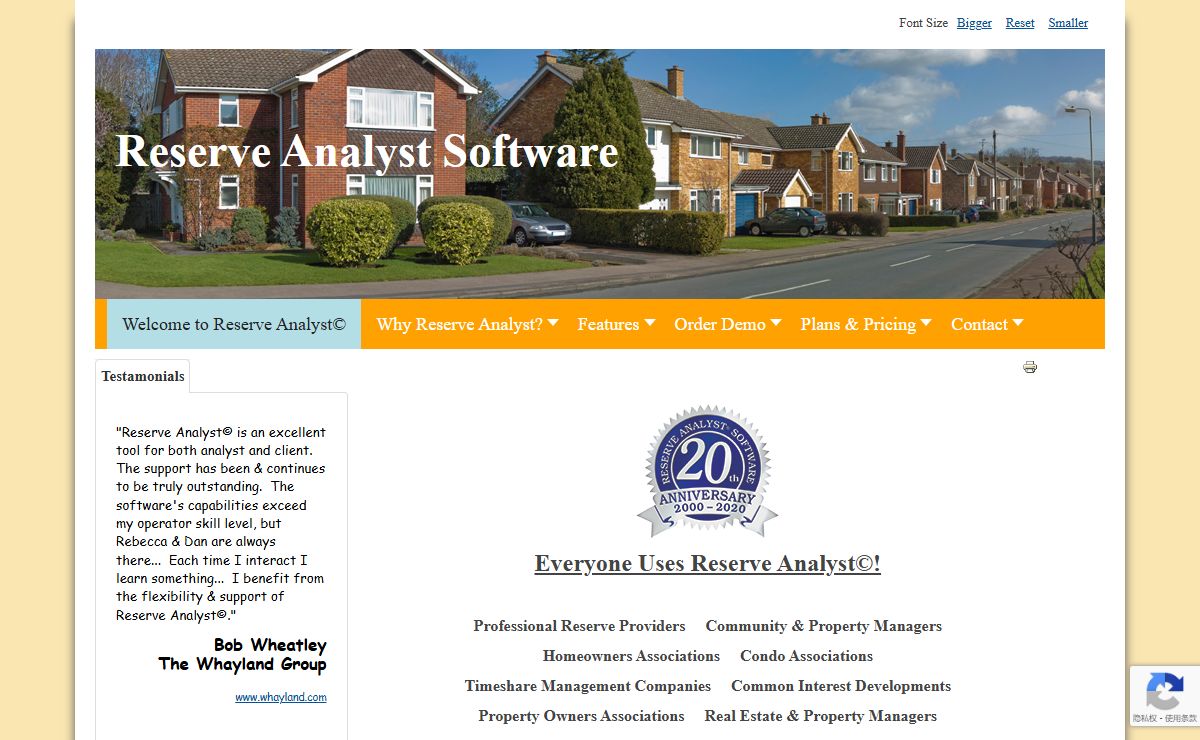 Welcome to Reserve Analyst©