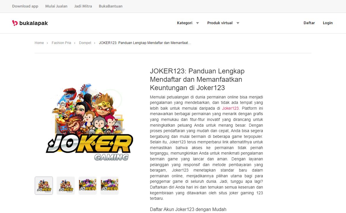 JOKER123: Panduan Lengkap Mendaftar dan Memanfaatkan Keuntungan di Joker123
