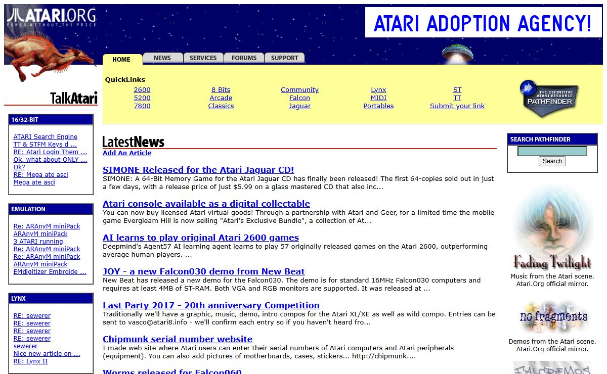 ATARI.ORG / Home / The Definitive Atari Resource on the Internet