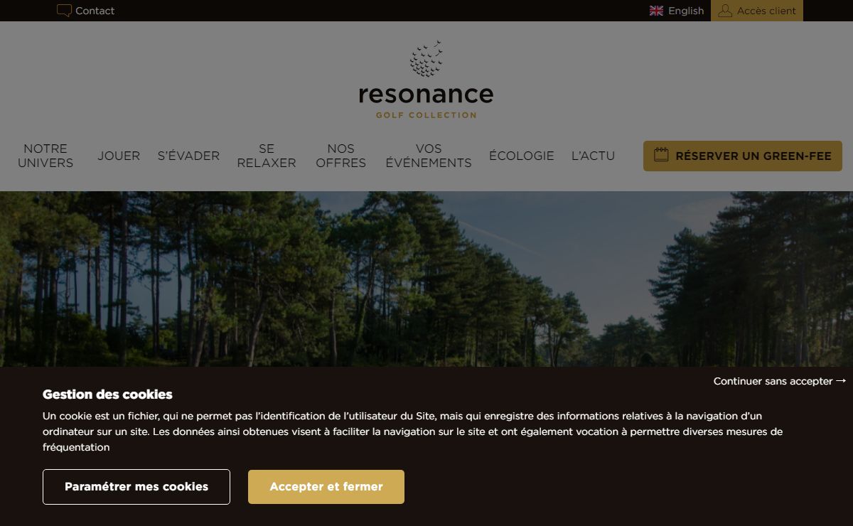 Resonance - Collection de 33 golfs d'exception en France et en Europe