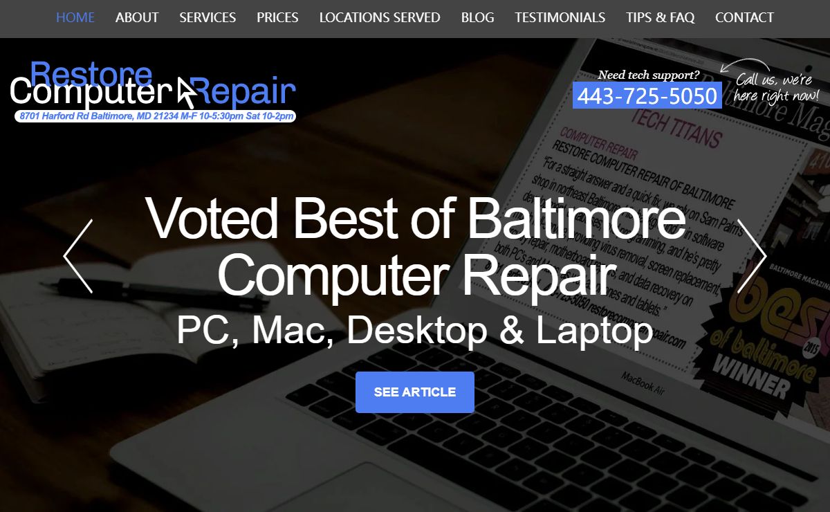 Best of Baltimore Winner: Computer Repair