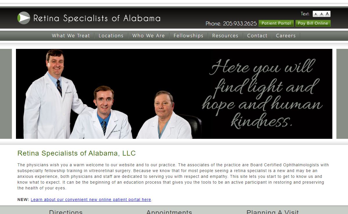 Retina Specialists of Alabama | Birmingham Ophthalmologists Specializing in Vitreoretinal Surgery