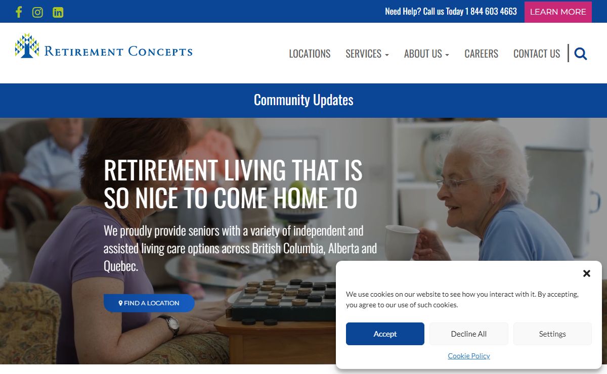 Retirement Homes & Senior Living | Retirement Concepts