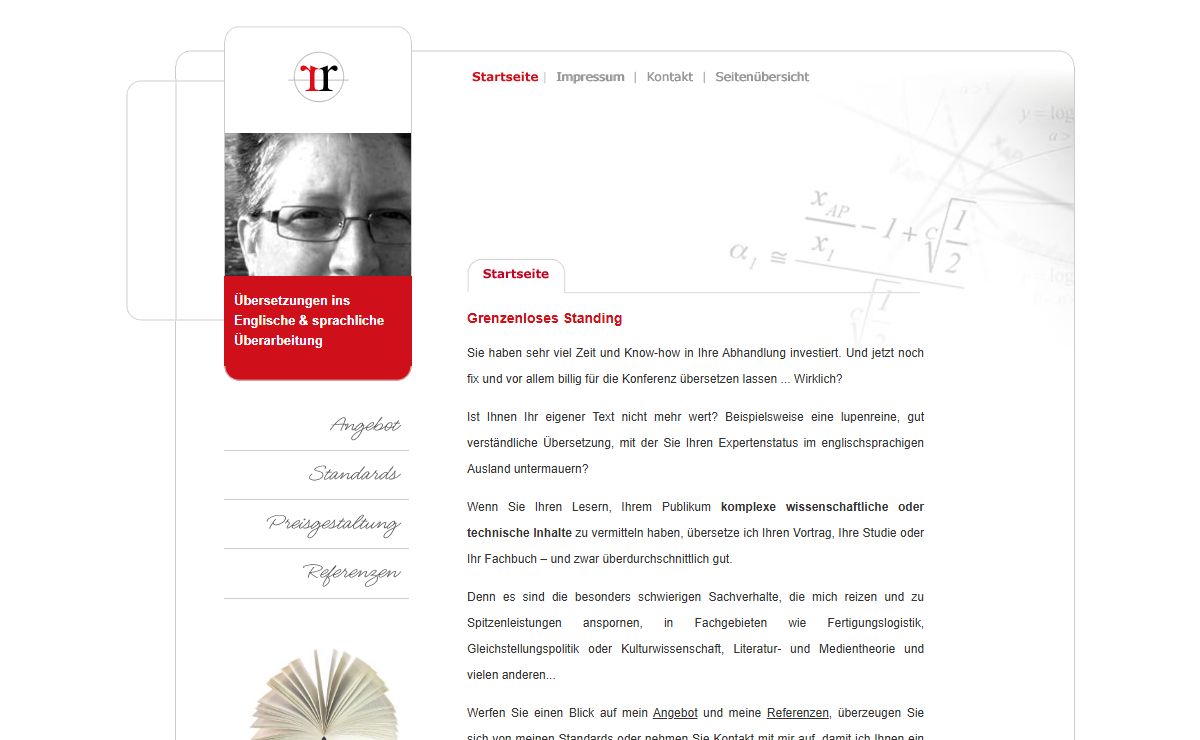 Rett Rossi - Übersetzungen ins Englische & sprachliche Überarbeitung - Startseite