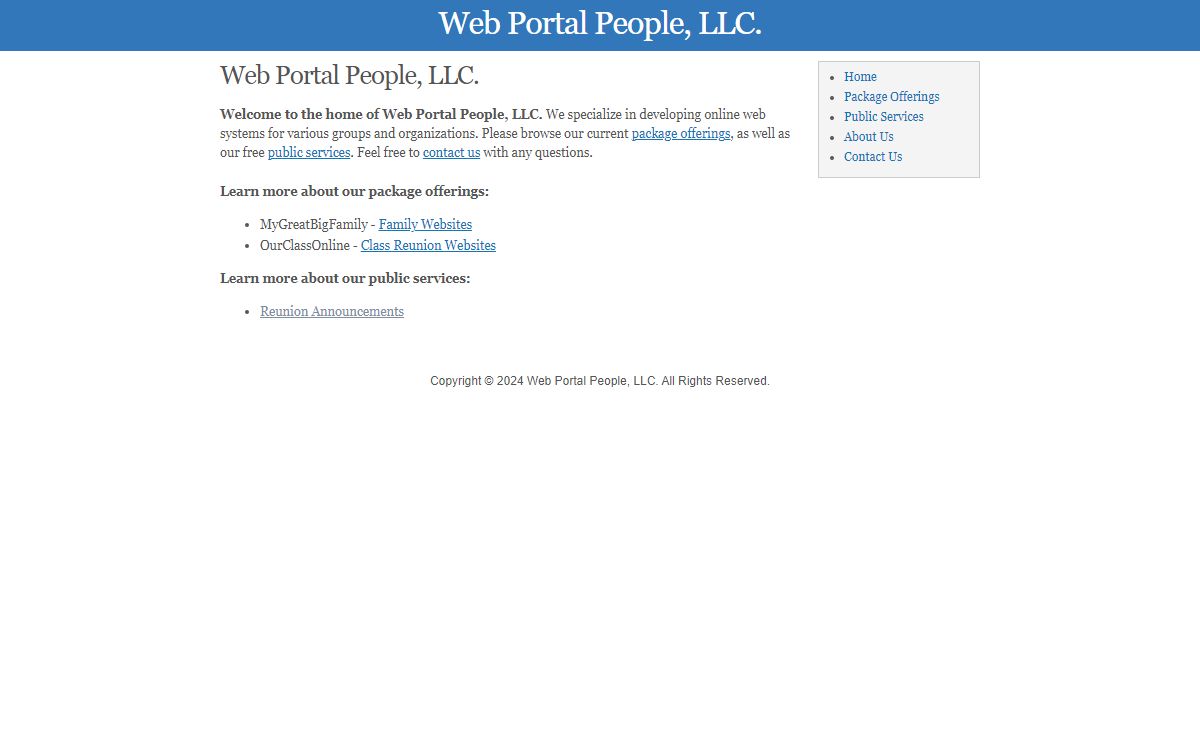 Web Portal People