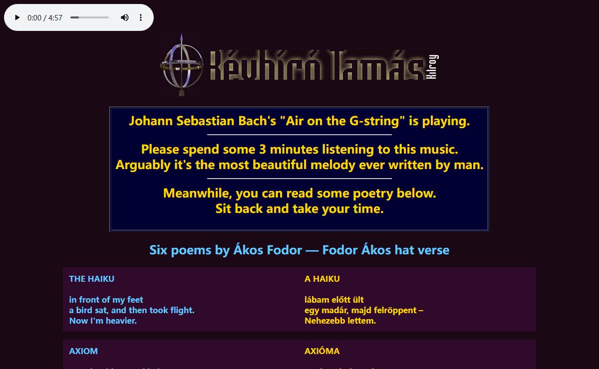 Revbiro Tamas Home Page