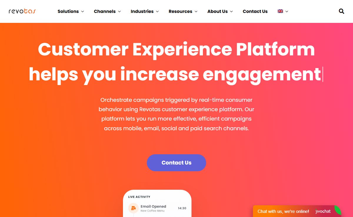 Revotas – Customer Experience Platform
