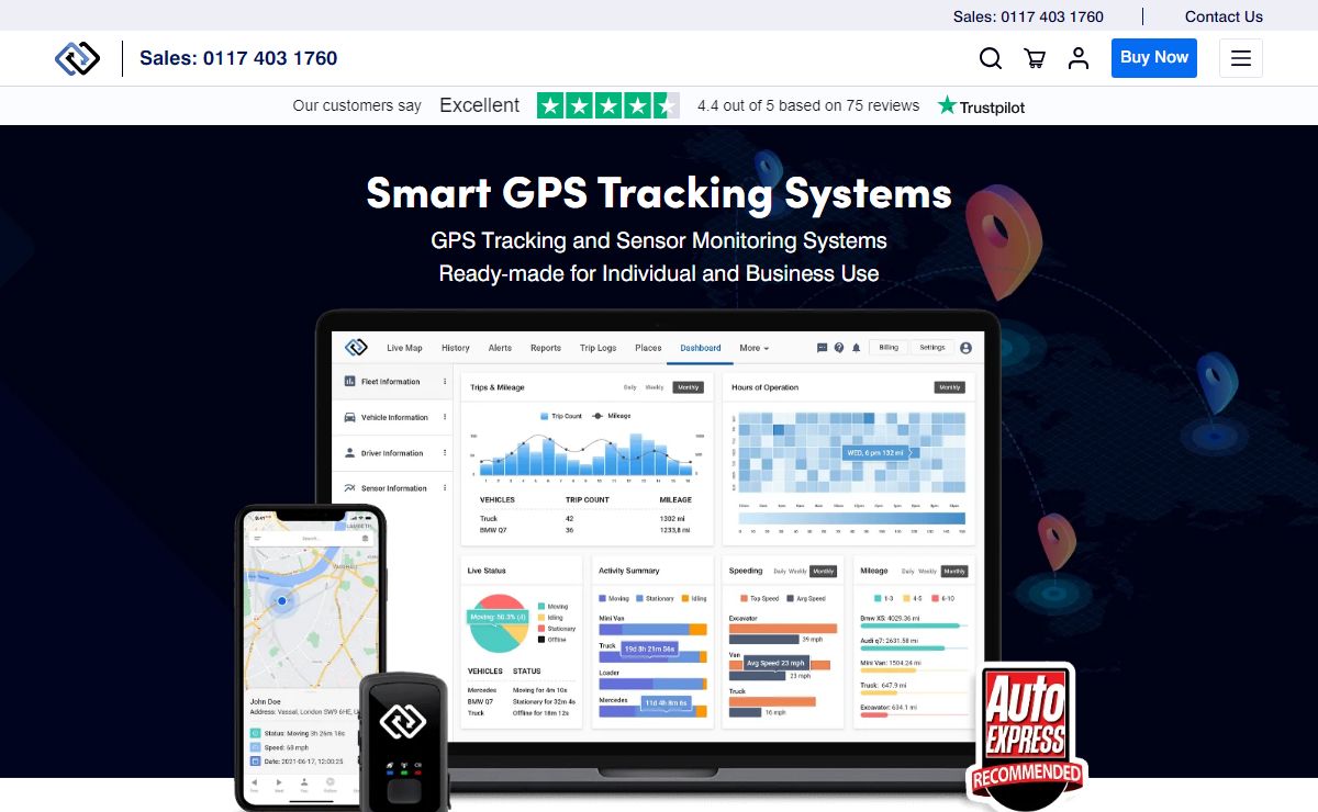 GPS Tracking Systems for Cars Vehicles and Fleets | Rewire Security