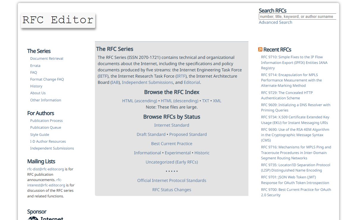 » RFC Editor